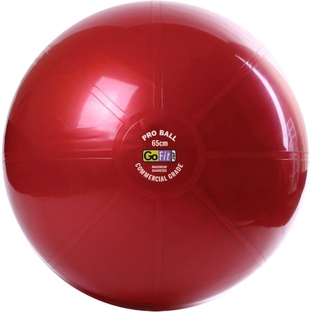 Gofit Professional Grade Core Stability Ball (65cm; Red) GF-65PRO