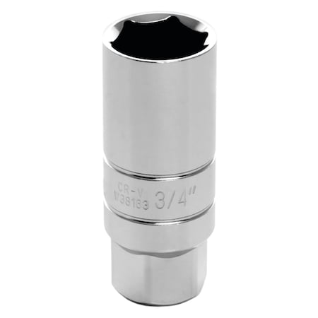 Performance Tool 3/8 In Dr. Spark Plug Socket 3/4 In, W38163 W38163