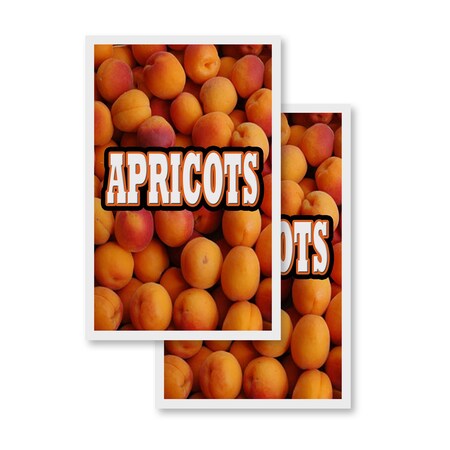 Signmission Apricots, Vinyl Decals Only 24 Inch x 36 Inch, Vinyl Decal, 2PK DSB-2436-2PACK-Apricots