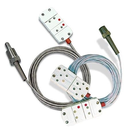 Omega RTD Probe, 72" L, 3-Wire, Copper;Nickel;PFA RTD-NPT-72-E-1/4-MTP