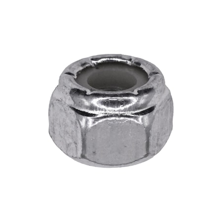 Auveco 1/4in-20 Nylon Insert Hex Stop Nut Zinc, 100PK 9539