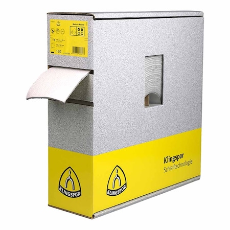 Klingspor Sponge Box Square Pad Sponge Sanding 220 Grit, 130PK SPONGEBOXPS35220