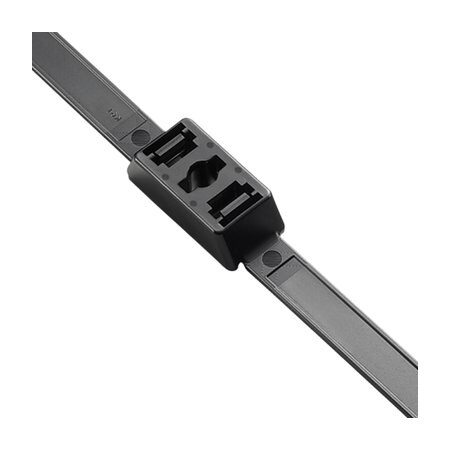 Gtse Black Double Loop Chasis Mount Zip Ties - 19in (250lb), 20PK DLMCT19-250-B-20