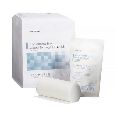 Mckesson Sterile Conforming Bandage, 4 Inch x 4-1/10 Yard, 12PK 16-019