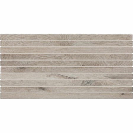 Daltile Acreage 1in. x 24in. Porcelain Wood Look Stacked Mosaic Tile 7.56 SQFT/Carton, 4PK AC12STK124MSMT