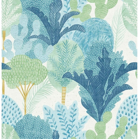 A-Street Prints Ari Teal Desert Oasis Wallpaper 2969-26045