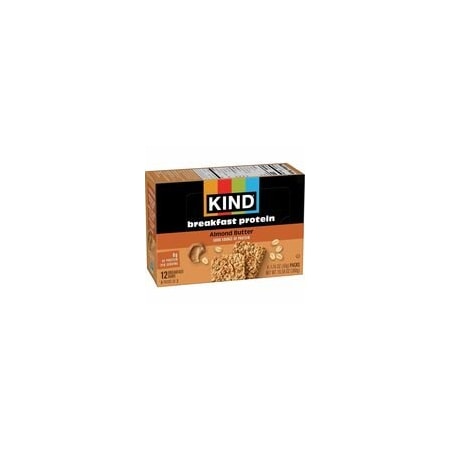 Kind Breakfast Protein Bars, Gluten-free, Dairy-free, Peanut-free, Low Sodium, Almond Butter, 1.76, 5PK 41935