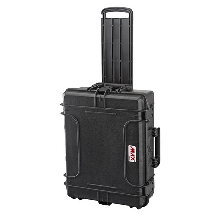 Max 21.2x16x7.5 in black IP67 certified, Military spec'd, trolley with foam MAX540H190STR