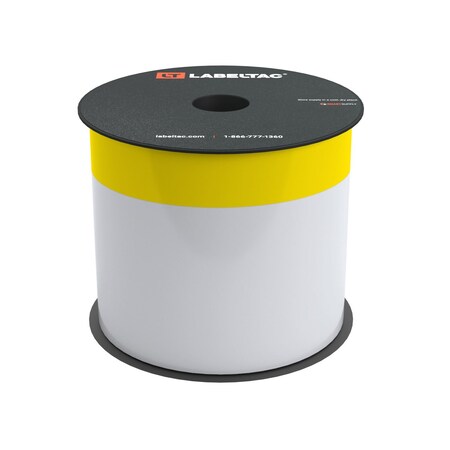 Labeltac Printable Cable Wraps 4in x 70ft, 2in Printable LT4/LTPX, Yellow LT401WW