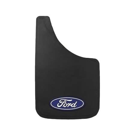 Plasticolor Universal 9 x 15 Set Of 2 Flat Ford Logo Black Fiberglass Reinforced Screw On 000488R01