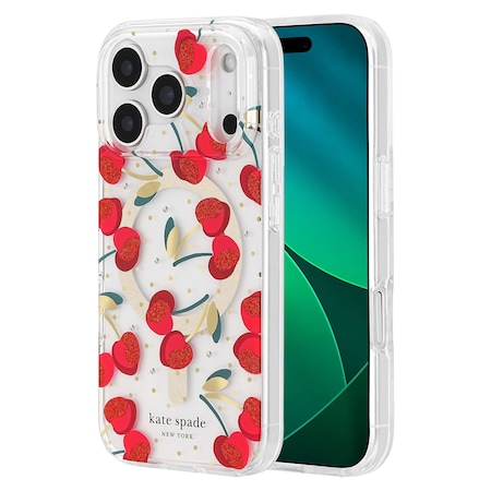 Kate Spade Protective Magsafe Case For Apple Iphone 17 Pro - Cherry Dot KS057316