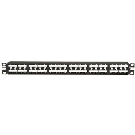 Panduit Patch Panel, 1.125 in H CPP48HDEWBL