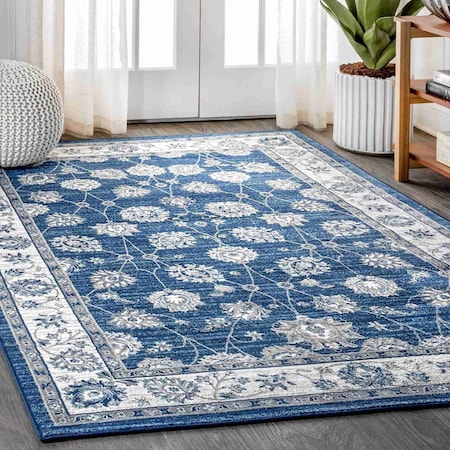 Jonathan Y Modern Persian Vintage Moroccan Traditional Navy/Light Gray 5 ft. x 8 ft. Area Rug MDP101A-5