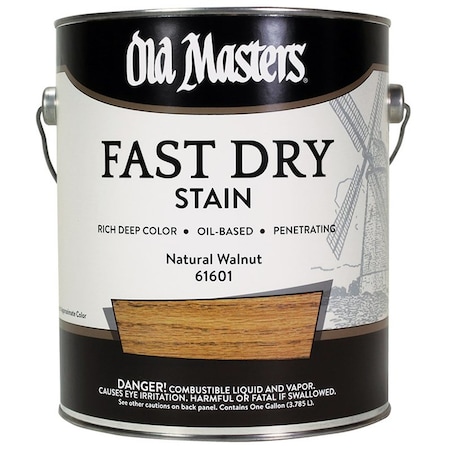 Fast Dry Stain Gal Old Masters Natural Walnut Interior Oil-Based Wood Stain 61601