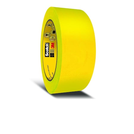3M Painter's Tape, 2 in W x 60 yd L, 3.3 mil Thick, Yellow, Rubber Adhesive, 24 PK 2460