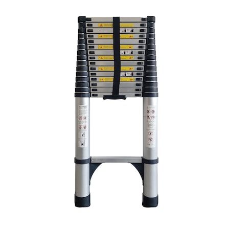 Wrightmaster 20.3 ft. Aluminum Lightweight Extension Ladder with Non-Marring Feet, 330 lbs. Load Capacity ZOR-20.3FT-SLV
