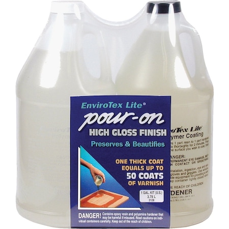 Envirotex Lite Pour-On 1 Gal. Kit High Gloss Finish 2128