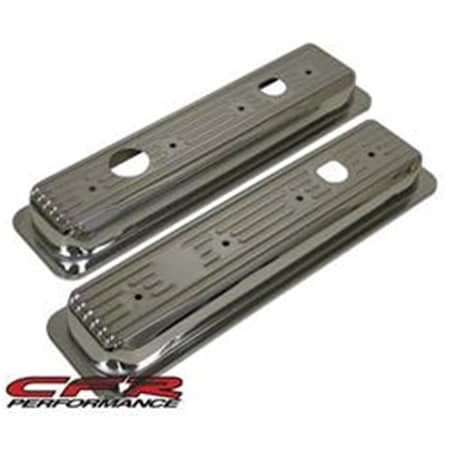 Cfr Performance Center Bolt Steel Valve Cover Caps - Chrome for 1987-00 Chevy & Gmc 5.0L & 5.7L CF55016