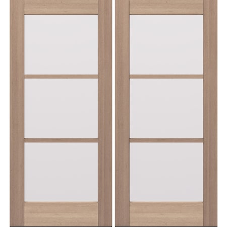 Doornmore G103, 74.5" x 82" ( 2x36" Door) Right Hand, Mahogany SDL 3 Lite Exterior Door G103-SW-3680_2_RI