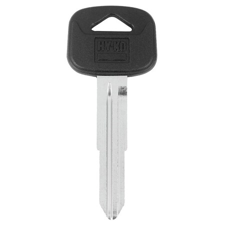 Hy-Ko Key Blank, Brass, Nickel, For: Hyundai HY6 Vehicle Locks 12005HY6