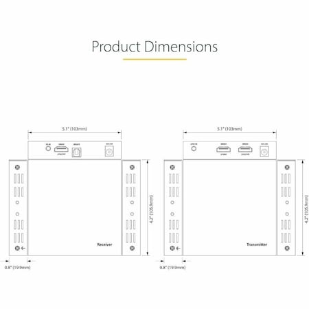 Startech.Com Startech 4K HDMI Extender4K 60Hz HDR 4K70IC-EXTEND-HDMI