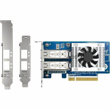 Qnap DUAL-PORT SFP28 25GBE NETWORK EXPANSION CARD; LOW-PROFILE FORM FACTOR; PCIE GEN4 QXG-25G2SF-CX6