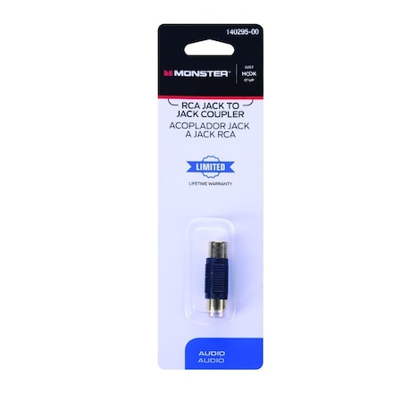 Monster Cable Just Hook It Up Audio Coupler 140295-00