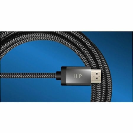 Monoprice 8K CERTIFIED BRAIDED ULTRA HIGH SPEED HDMI CABLE - HDMI 2.1_ 8K at 60HZ_ 42684