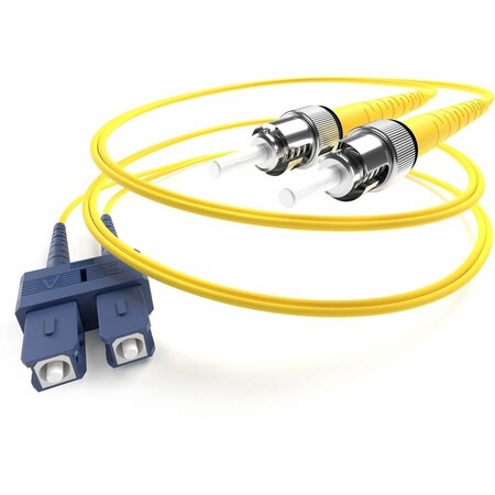 Unc Group Fiber Optic Patch Cable, Sc-St, 9 125 Singlemode Duplex, Yellow, 15M FJ9SCST-15M