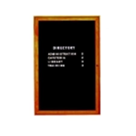Ghent 96 x 48 in. Enclosed Indoor Directory Letter Board, 3 Door, Natural Oak Frame 620367