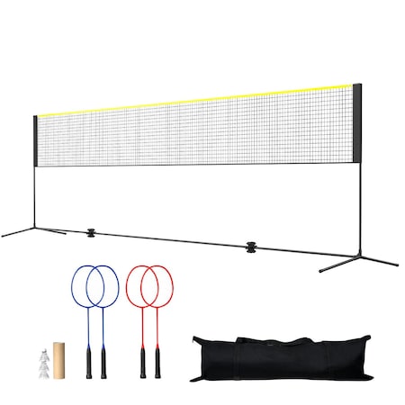 Vevor 20ft Badminton Net Set Outdoor Portable Volleyball Pickleball Tennis Net DKS-16100