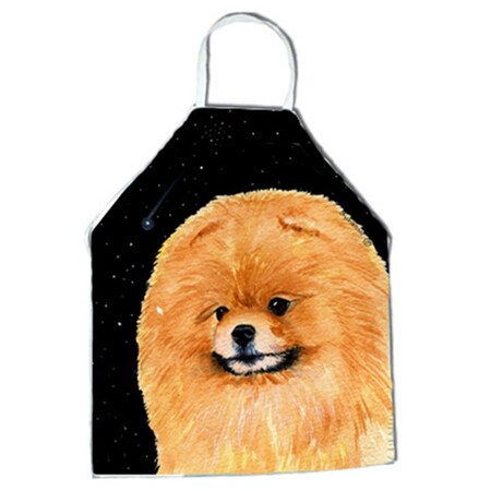 Carolines Treasures Starry Night Pomeranian Apron - 27 x 31 in. SS8481APRON