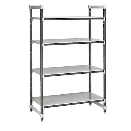 Cambro Shelving Unit, 60 in L, Speckled Gray EXU216064S4480