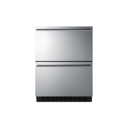 Summit 24in Wide 2-Drawer All-Refrigerator, ADA Compliant ASDR2414