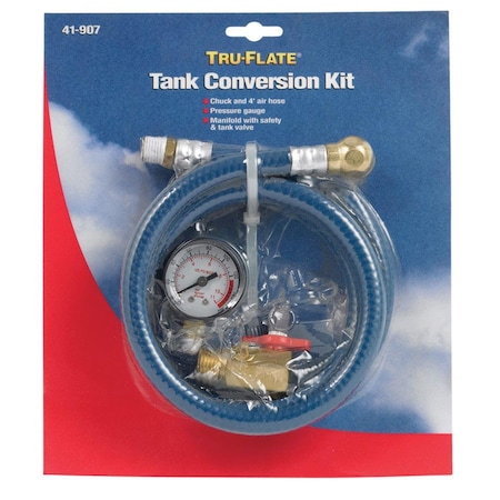 Pinpoint 41-907 Tru-Flate Air Tank Conversion Kit - Blue PI3313089
