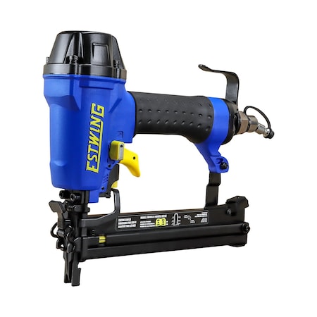 Estwing Pneumatic 18G 7/8in Fencing Stapler with Adjustable Metal Belt Hook, 1/4in NPT IndustrialFitting EFS18