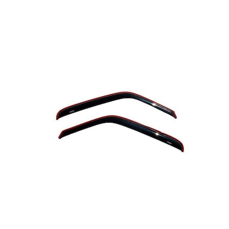 Ventshade Rainguards, Aerodynamic Design, In-Channel, Smoke, Acrylic, Set Of 2 192083