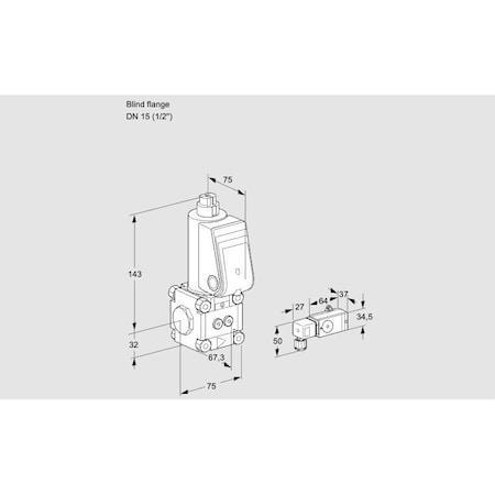 Honeywell Kromschroder Solenoid Gas Safety Valve – Class A, 500 mbar, IP65, EN 161 KS88010309