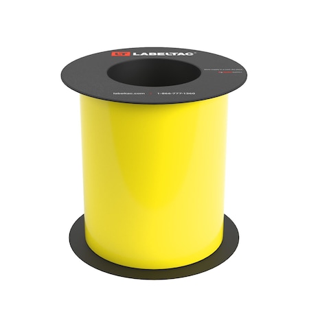 Labeltac High Performance 10-Year Vinyl Supply 6in x 75ft LT9, Hi-Vis Yellow LT619HP-C