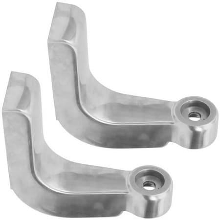 Replacement For Peterbilt 389 Glider Year 2018 Polished Drop L Shaped Headlight Brackets
