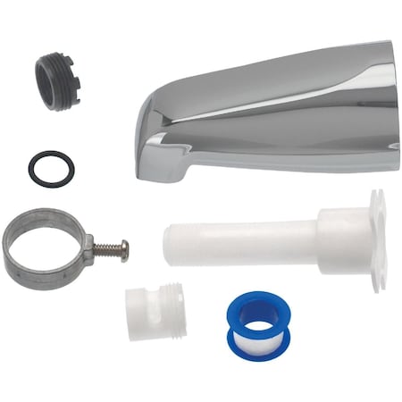 Danco 1/2'' Slip-Fit Chrome Bathtub Spout 88702