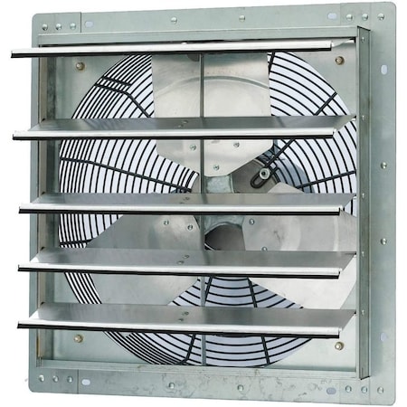 Iliving Silver 3852 CFM 18 in. Wall-Mounted Electric Powered Single Speed Shutter Exhaust Fan ILG8SF18S