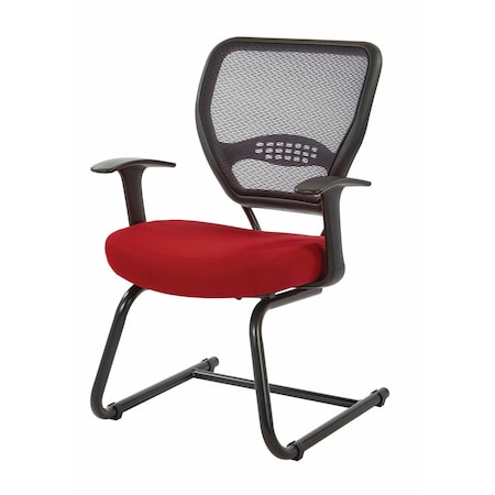 Space Seating 55 Series Professional AirGrid Back Visitors Chair, Red 5505-9