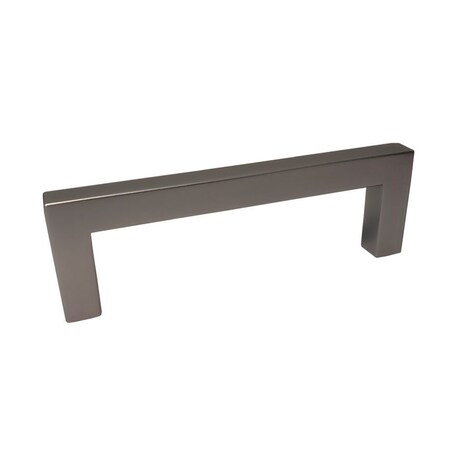 Pride Industrial 4-1/4in Modern Square Cabinet Pull with 3-3/4in Center to Center Dark Pewter Finish P87226DP