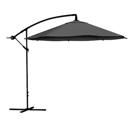 Pure Garden 10 ft Offset Patio Umbrella 8 ft Tall Hanging Cantilever Umbrella Fade-Resistant Shade Umbrella 50-LG1420
