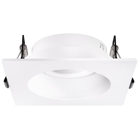 Elco Lighting Pex 3in Canless Square Reflector, Black with White Trim EKCL3329W