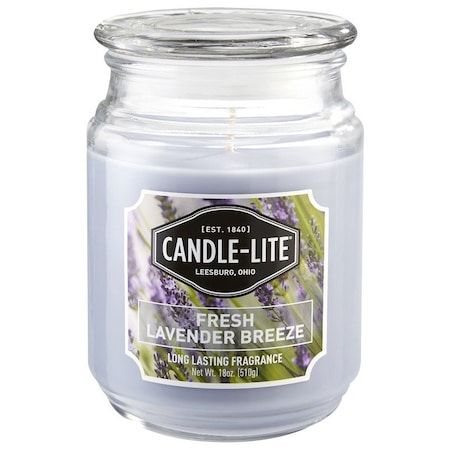 Candle-Lite Scented Candle, 18 oz, Fresh Lavender Breeze 3297404