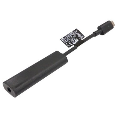 Dell Adapter - 4.5mm Barrel to USB-C - For Notebook, Tablet - Black - USB Type C / Barrel Connector 470-ACFG