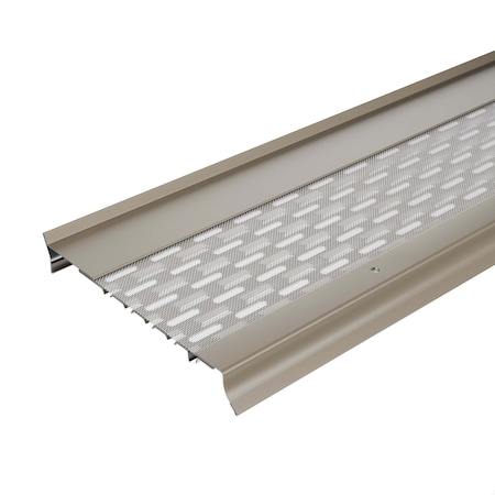Waterlock Goldguard 6" K-Style & Box Gutters Aluminum/SS Gutter Guard, Clay, 25ft WG-6KS-025-CLY