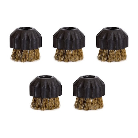 Us Steam Round Brush, Brass, Black, PK5 BKB105